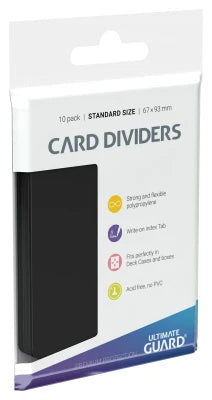 Ultimate Guard - Card Dividers Standard Size (10) - Black / Schwarz - Zubehör