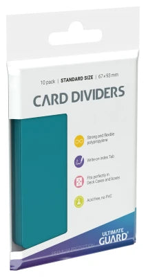 Ultimate Guard - Card Dividers Standard Size (10) - Petrol / Türkis - Zubehör