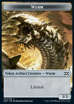 Wurm Token (Artifact 3/3 Lifelink) - Double Masters: Extras - Einzelkarten