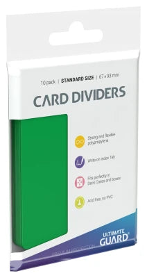Ultimate Guard - Card Dividers Standard Size (10) - Green/Grün - Zubehör