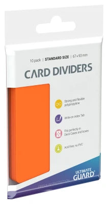 Ultimate Guard - Card Dividers Standard Size (10) - Orange - Zubehör