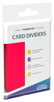 Ultimate Guard - Card Dividers Standard Size (10) - Red / Rot - Zubehör